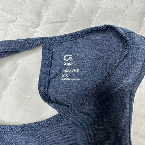 GAP Fit Size XSmall Breath Gratitude Graphic Twist Split Tank Lyocell Racerback - Picture 6 of 8